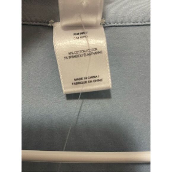 NWOT Wynne Layers Costal Blue Button Front Shacket With Mother of Pearl Buttons - Picture 3 of 6